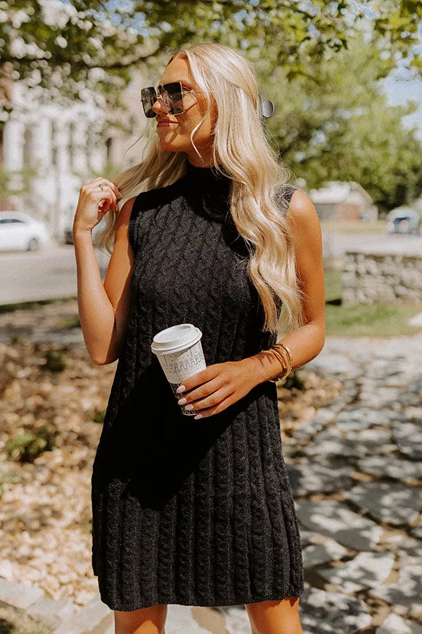 Coffee And Carefree Sweater Dress