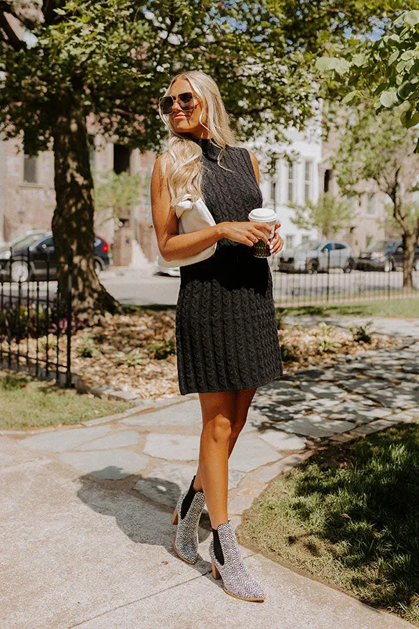 Coffee And Carefree Sweater Dress