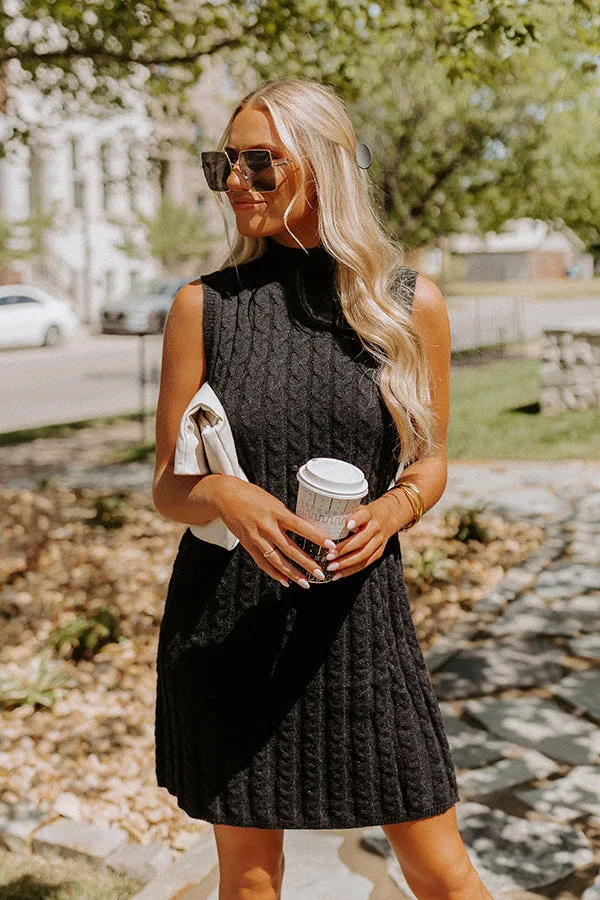 Coffee And Carefree Sweater Dress