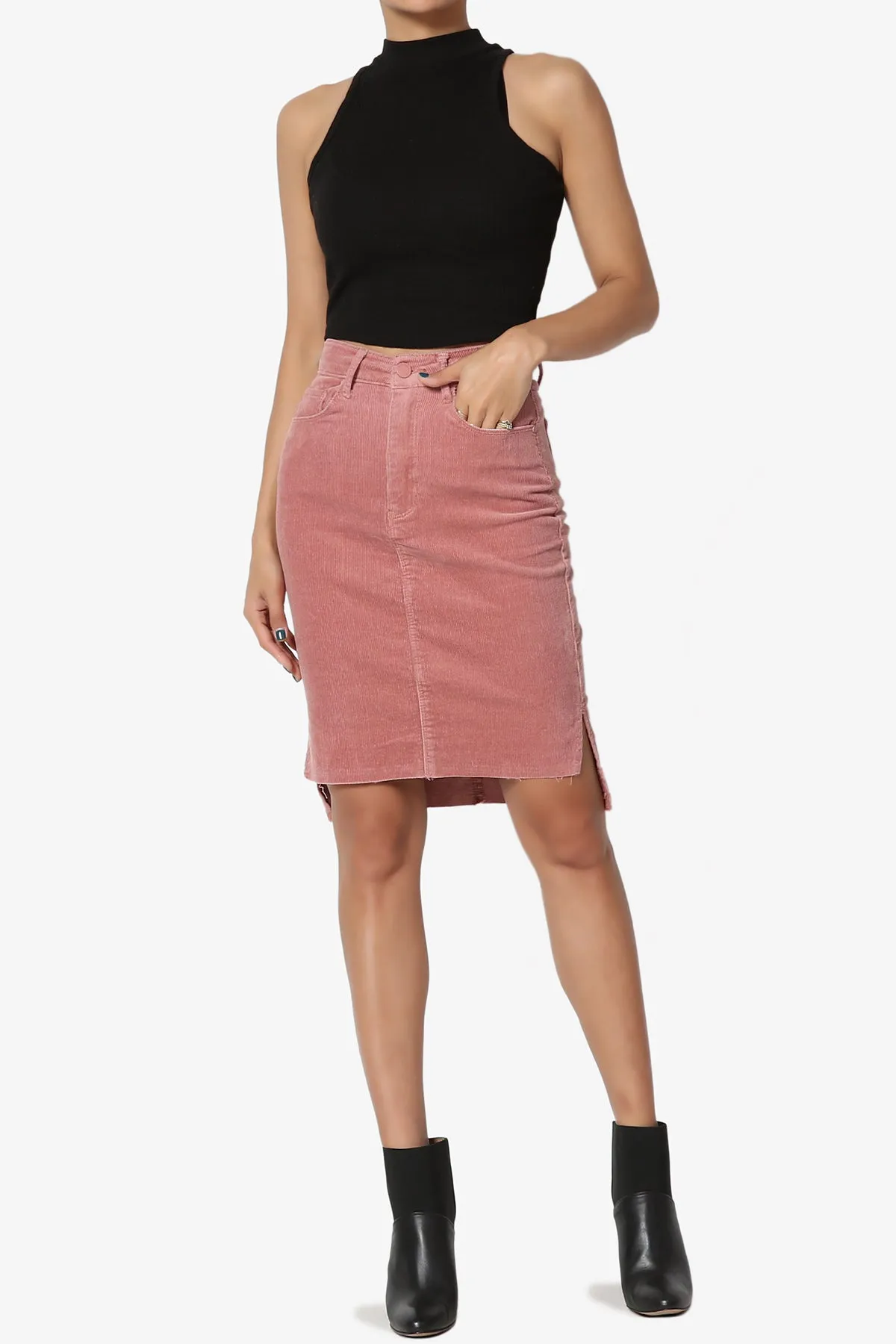 Confetti Corduroy Pencil Skirt