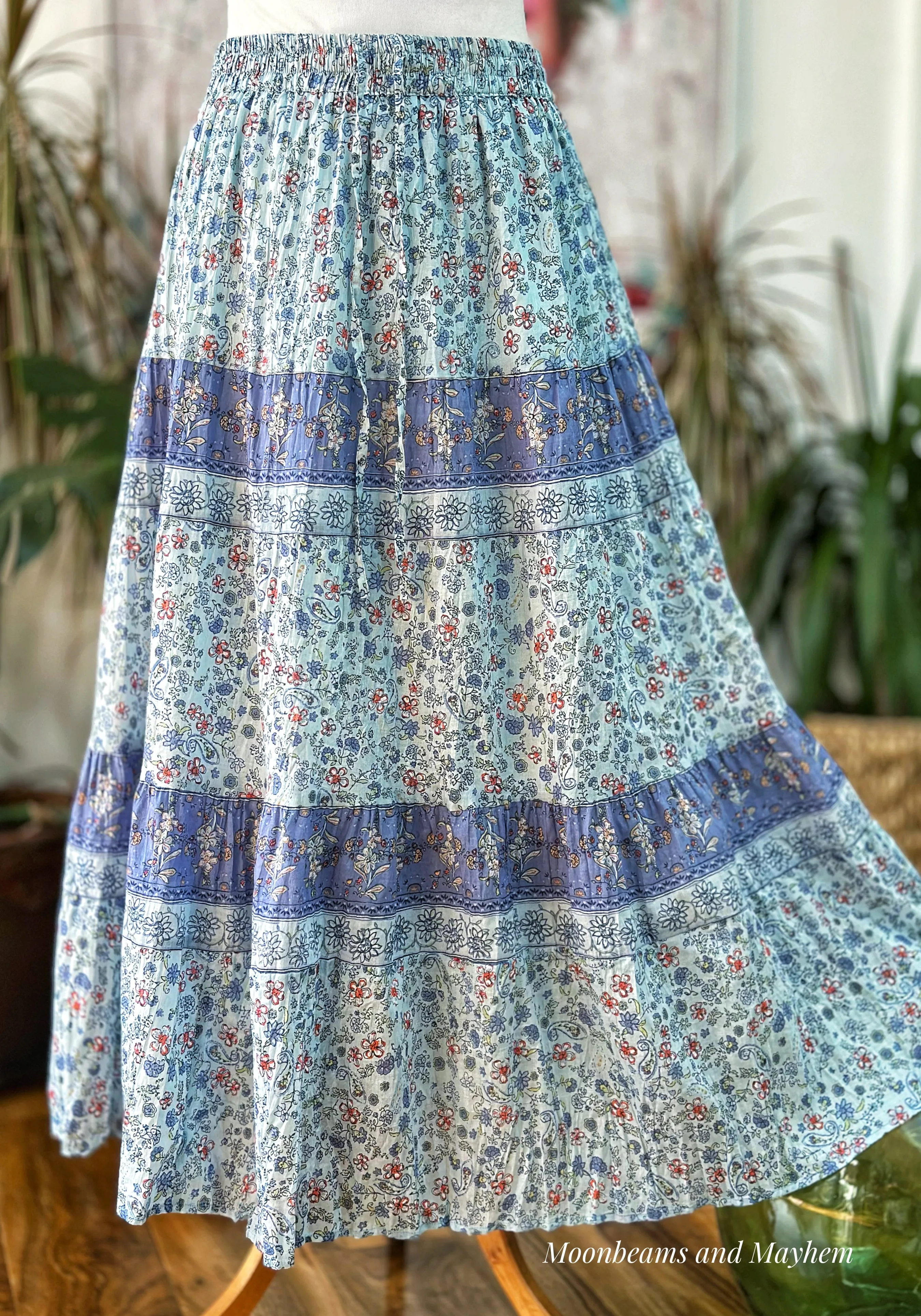 CORNFLOWER BLUE FORGET ME NOT SKIRT