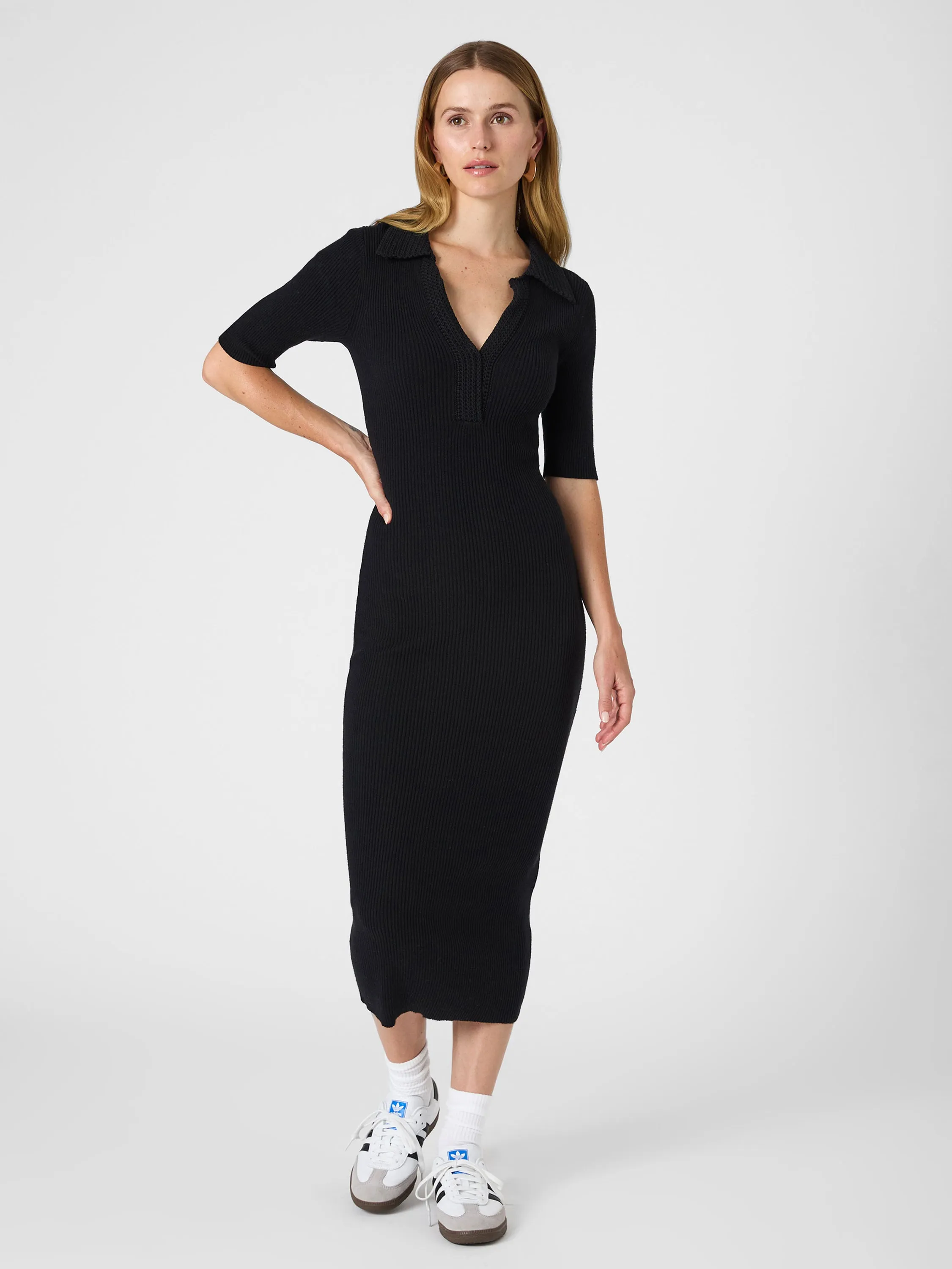 Cosysoft V Neck Midi Dress