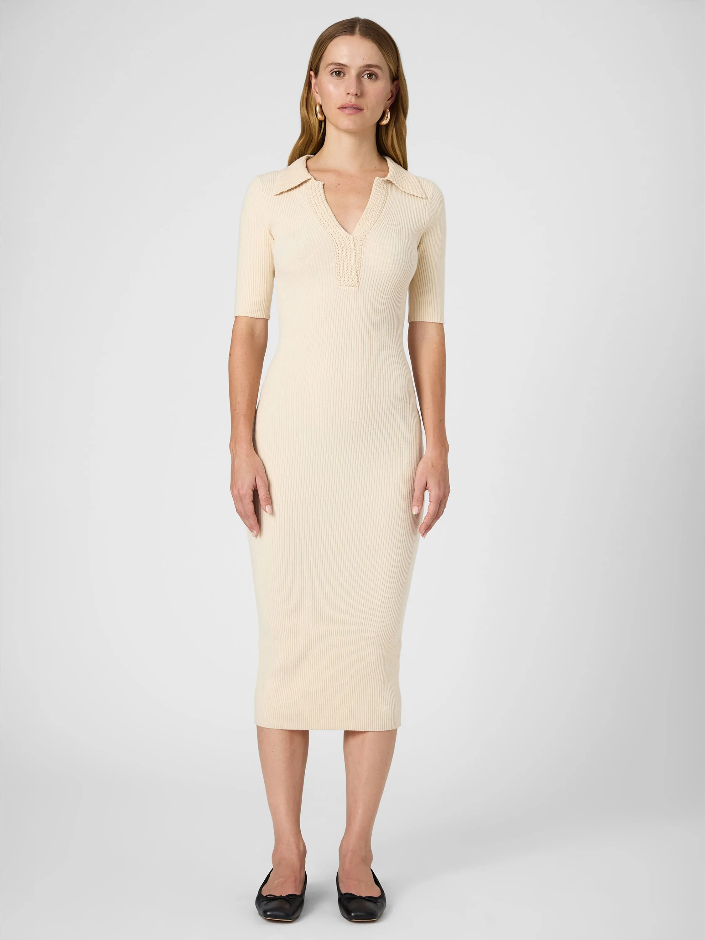 Cosysoft V Neck Midi Dress