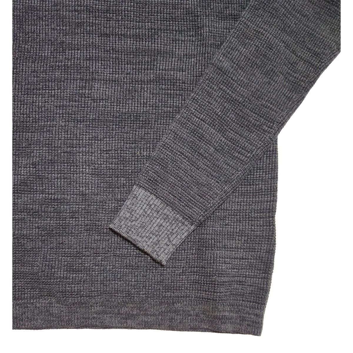 Cotton Henley Sweater Charcoal