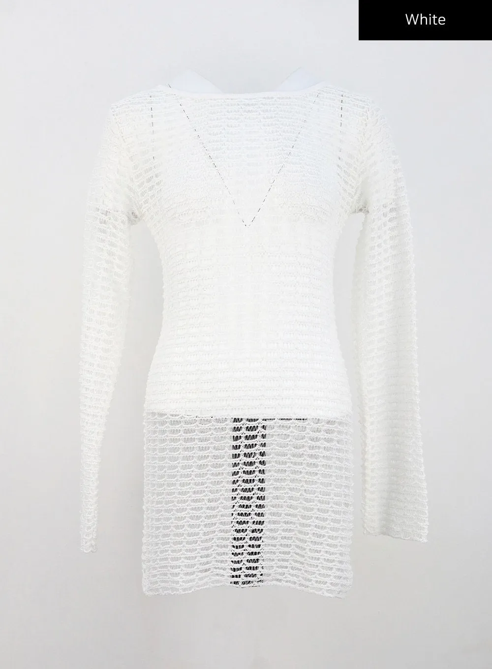 Cover-Up Fishnet Mini Dress CY316