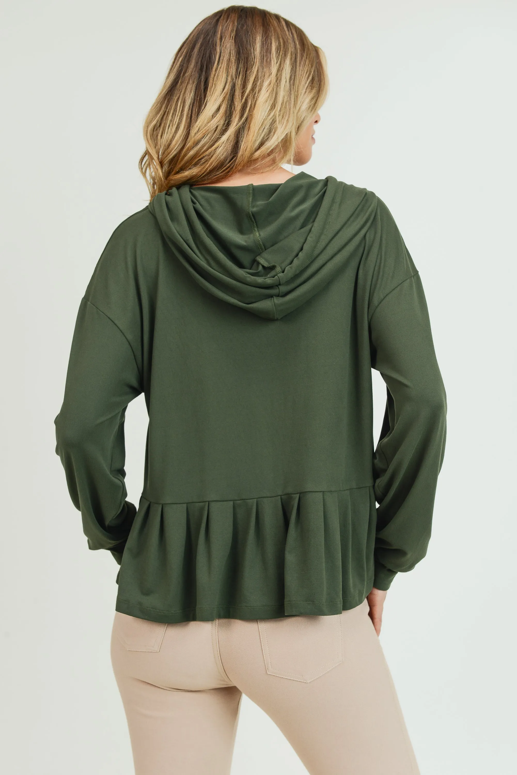 Daytime Ruffles Hoodie Top