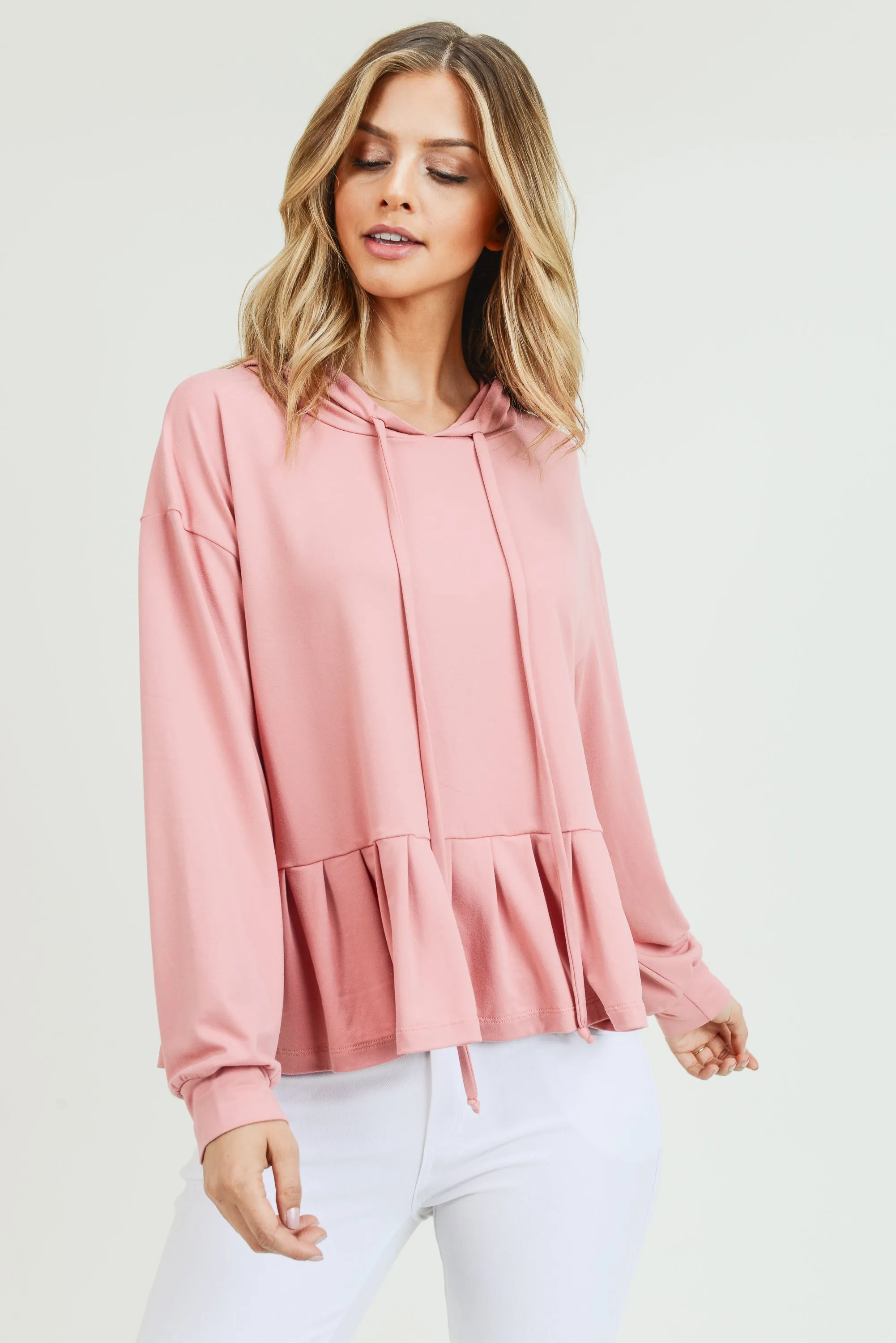 Daytime Ruffles Hoodie Top