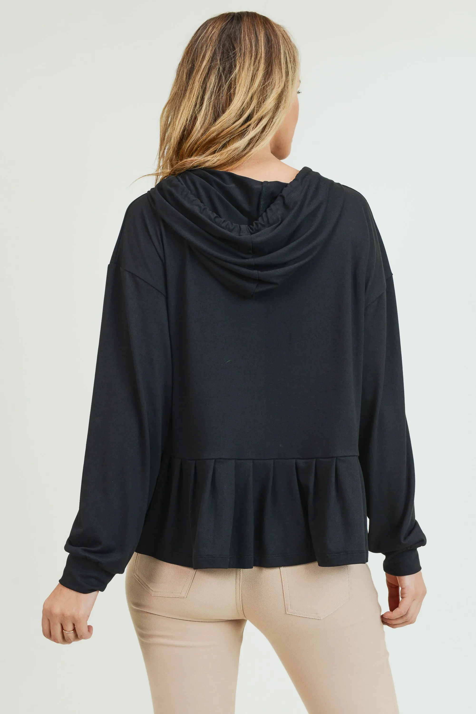 Daytime Ruffles Hoodie Top