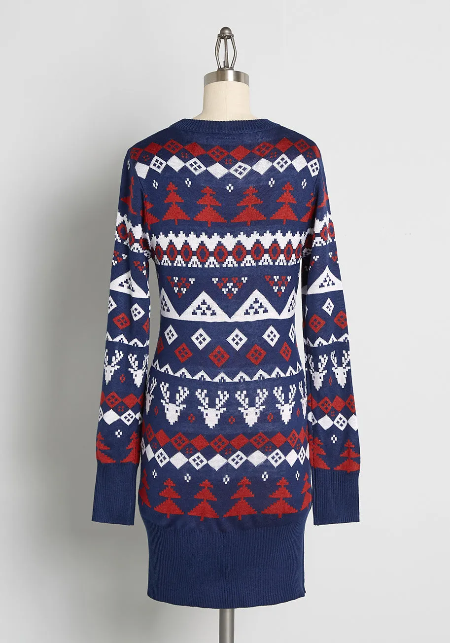 Decked Out and Darling Sweater Dress