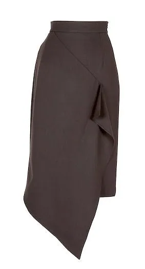 Diagonal panel skirt