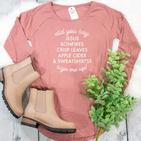 Did You Say? Fall Tunic Tee