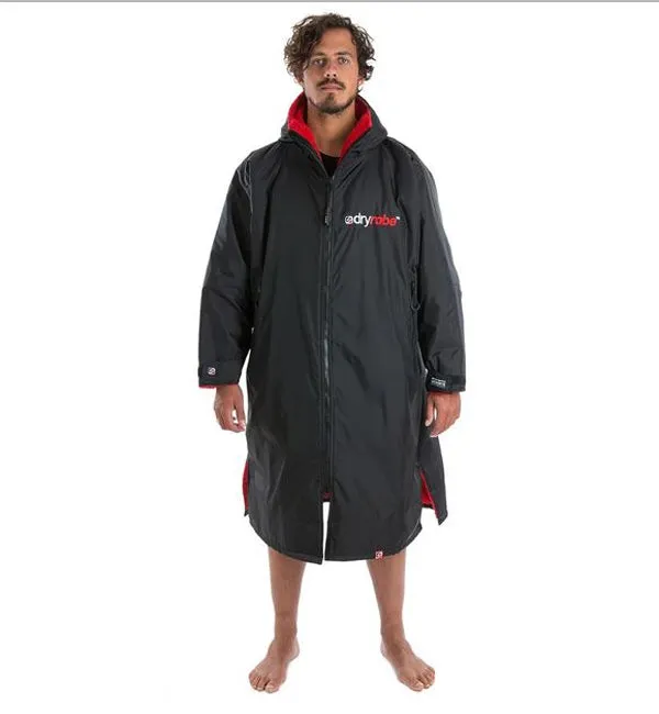 Dryrobe Advance Long Sleeve - Black Red Medium