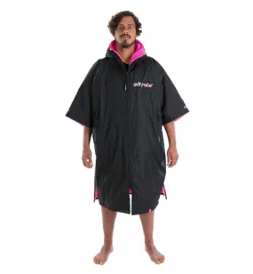 Dryrobe Advance Short Sleeve - Black Pink Large