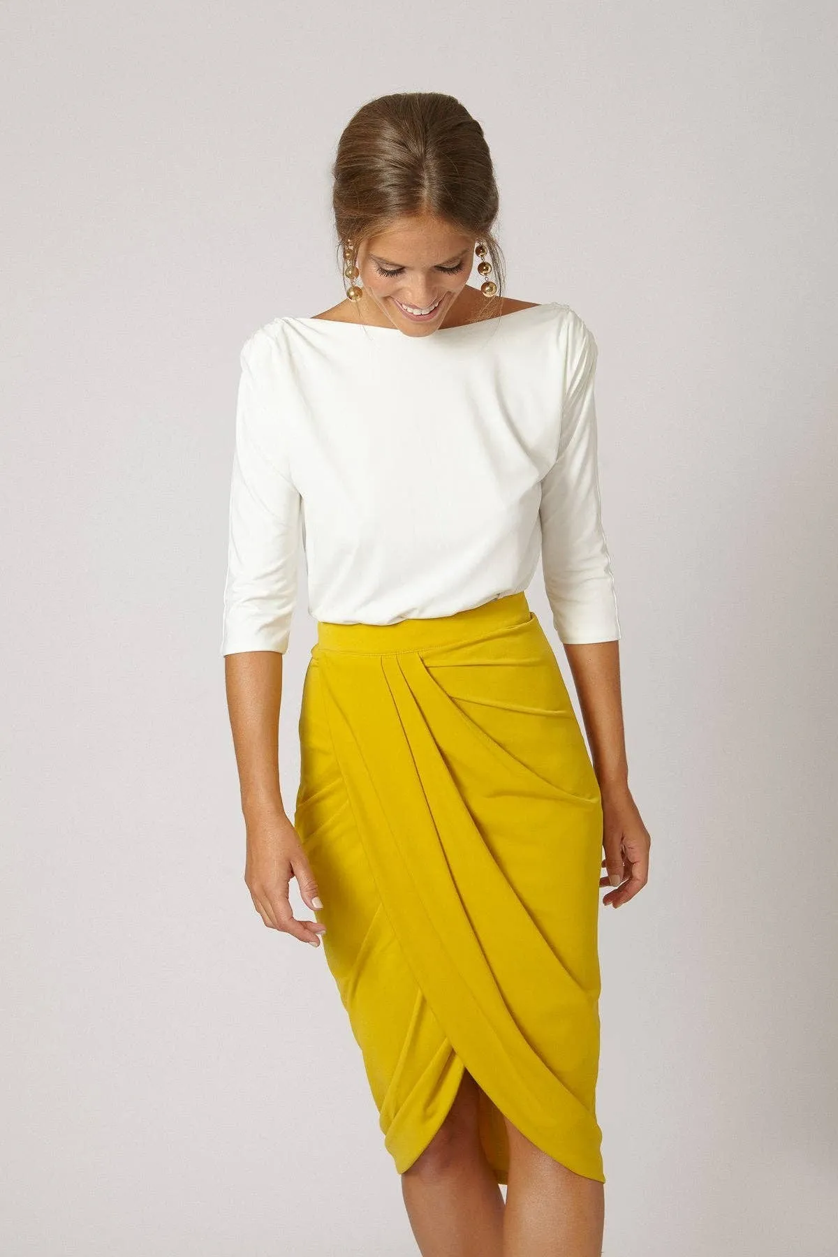 Ellen Mustard skirt