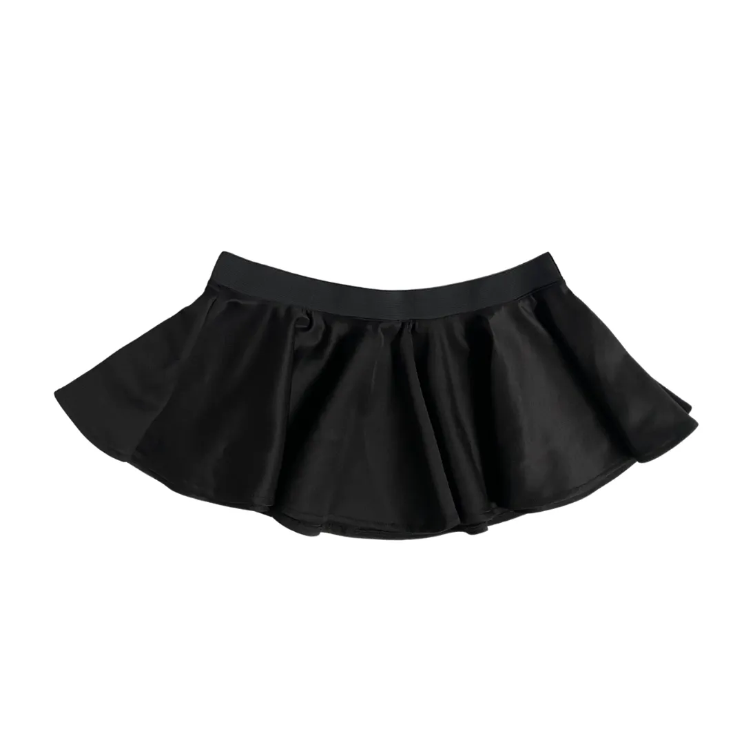 Fabric Full Circle Peplum Belt Black ONE SIZE