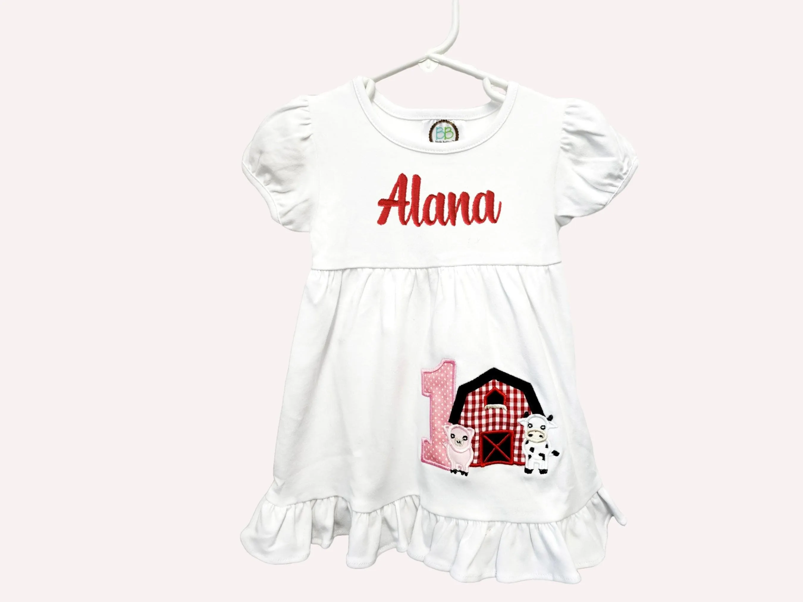 Farm animal dress Personalize Animal farm toddler dress, Animal dress