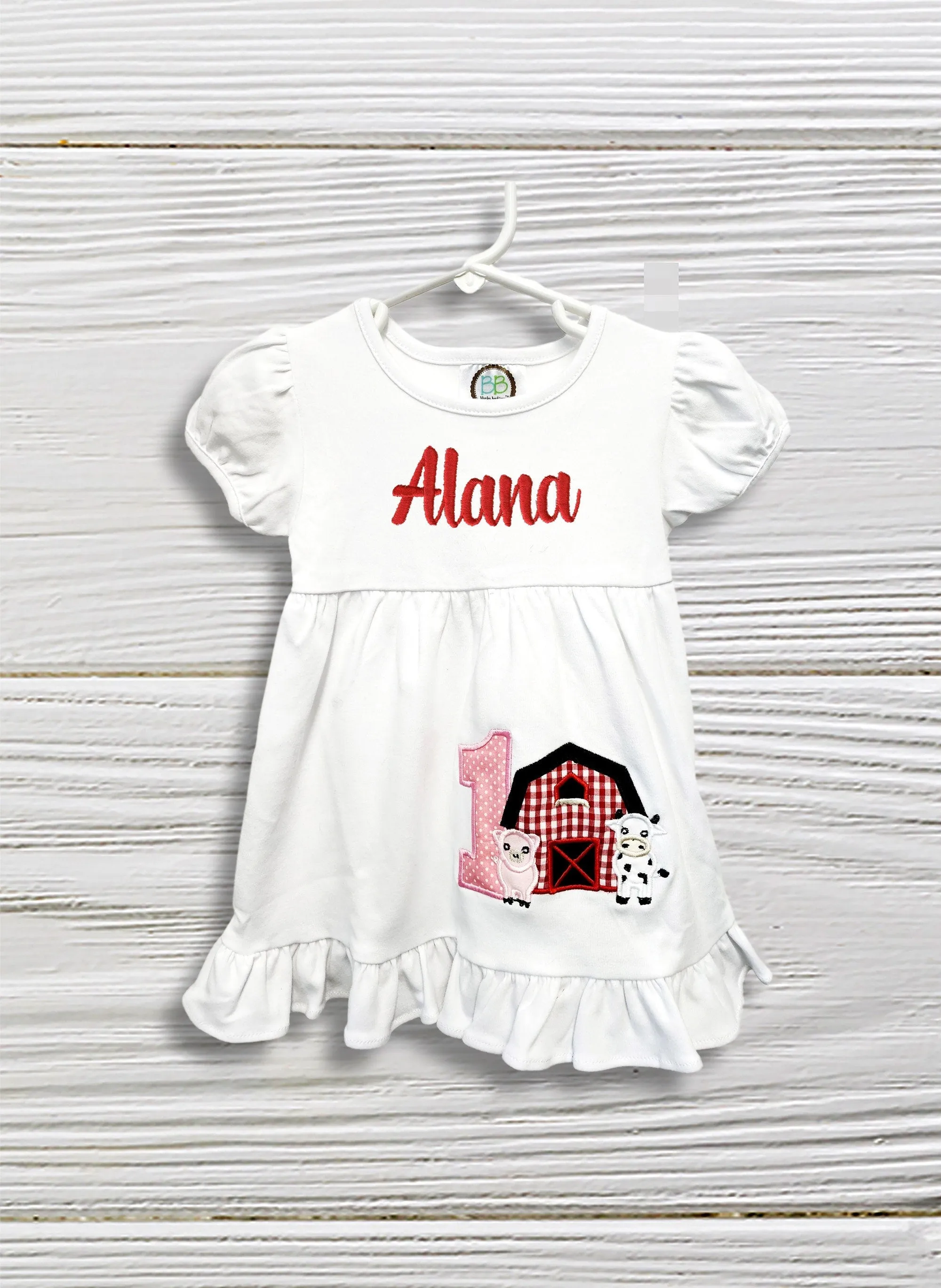 Farm animal dress Personalize Animal farm toddler dress, Animal dress