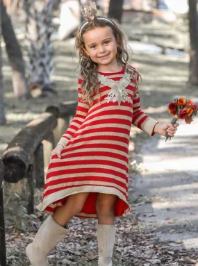 Festive Fun Hi-Lo Sweater Dress