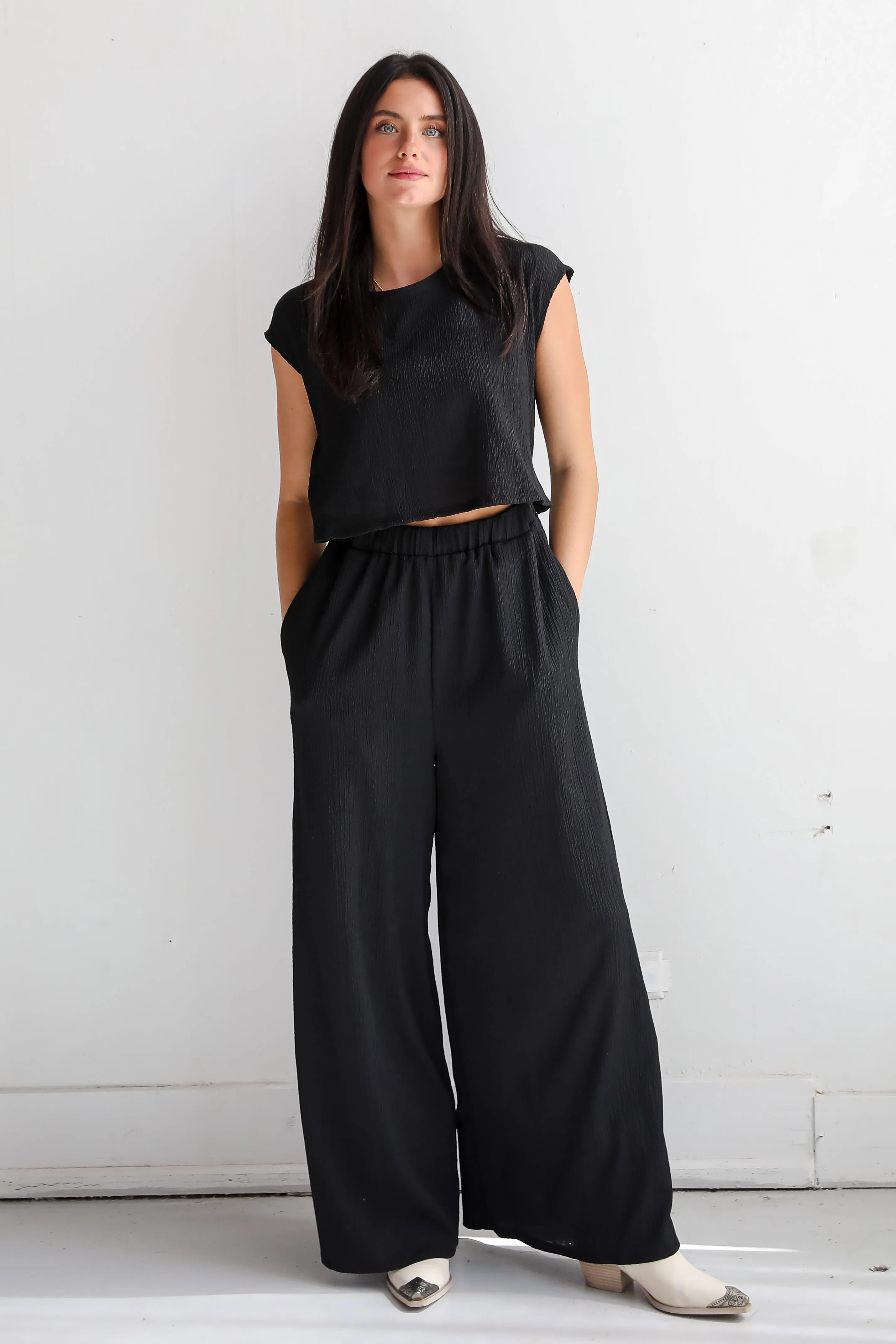 FINAL SALE - Seasonal Spirit Black Jumpsuit