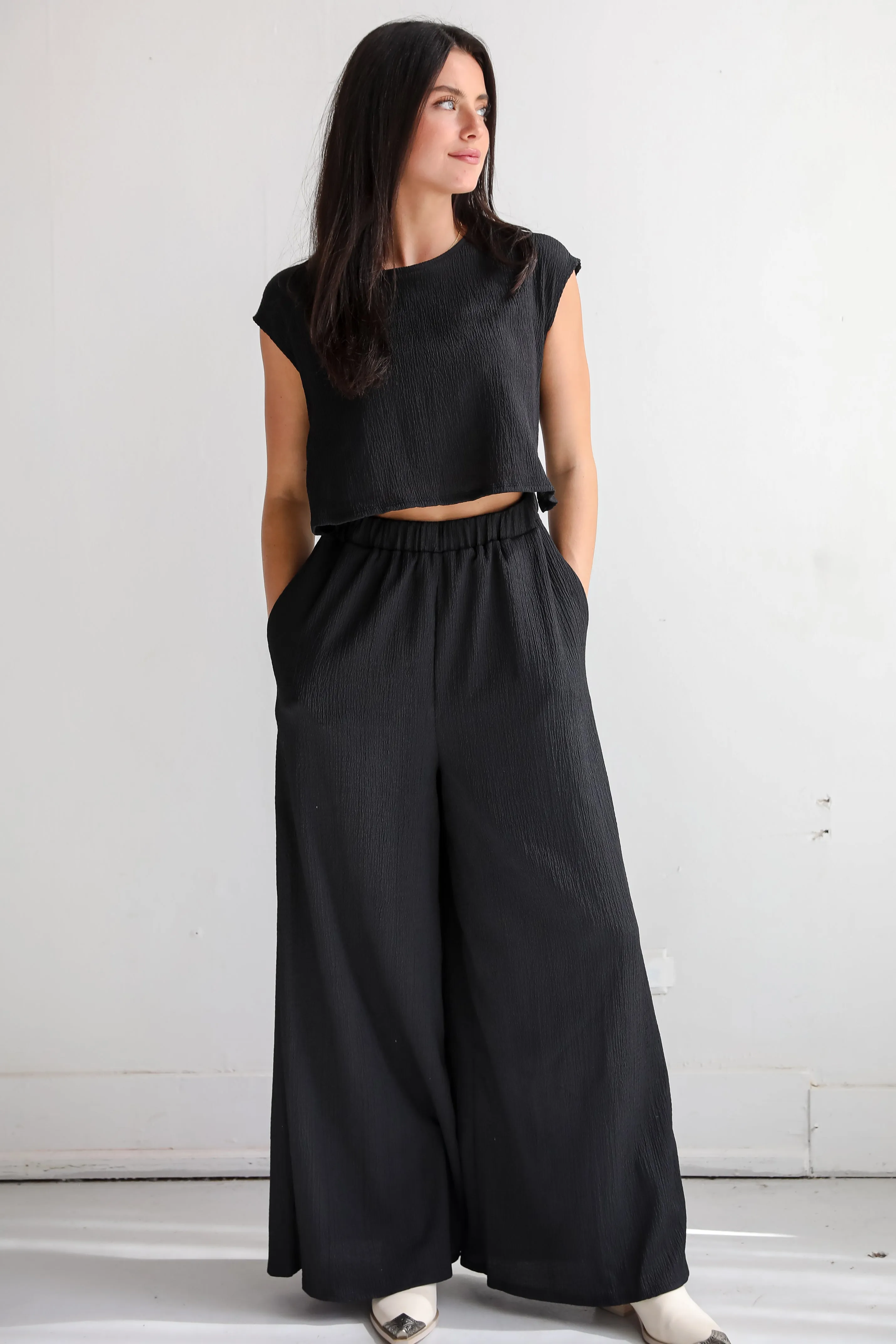 FINAL SALE - Seasonal Spirit Black Jumpsuit