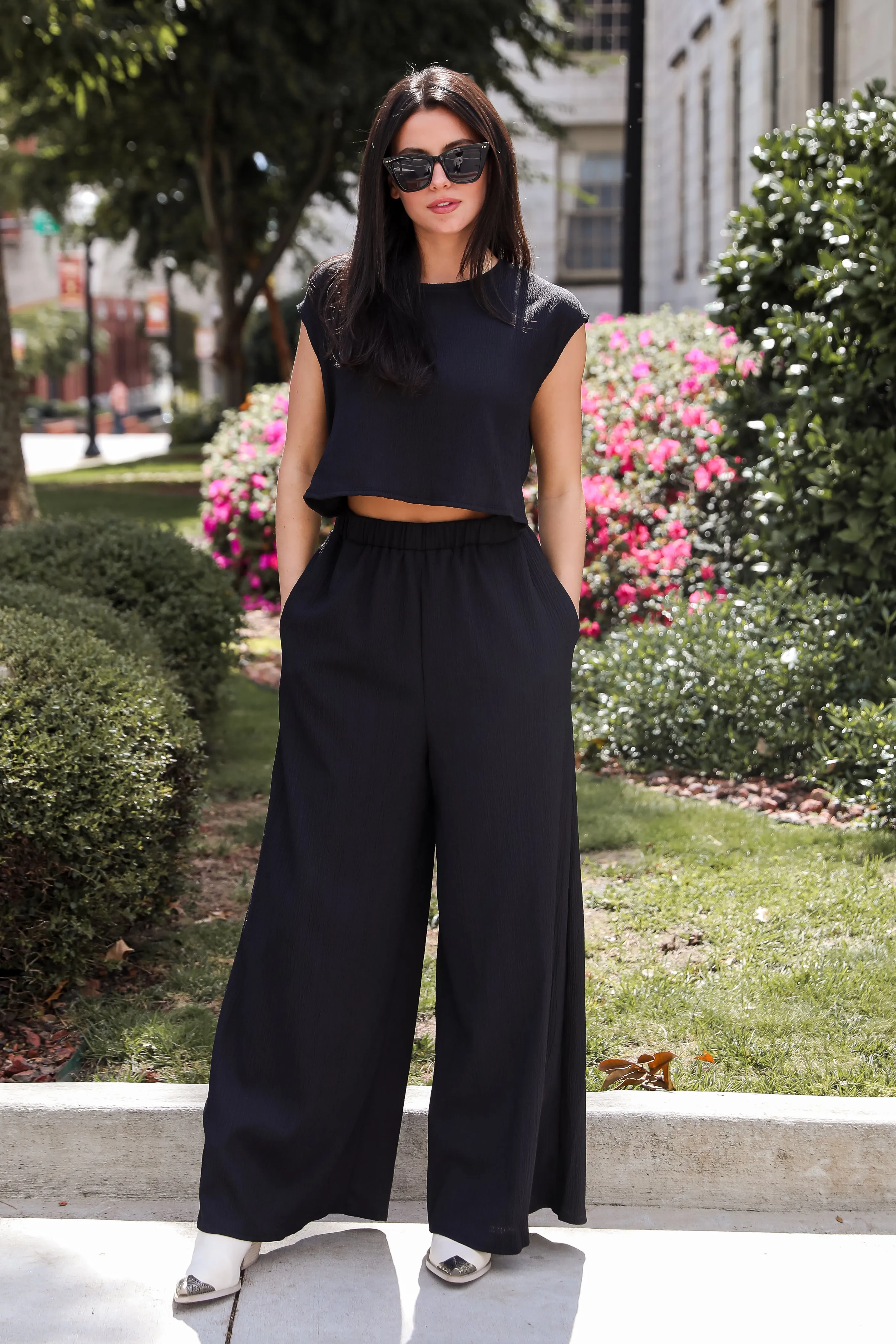 FINAL SALE - Seasonal Spirit Black Jumpsuit