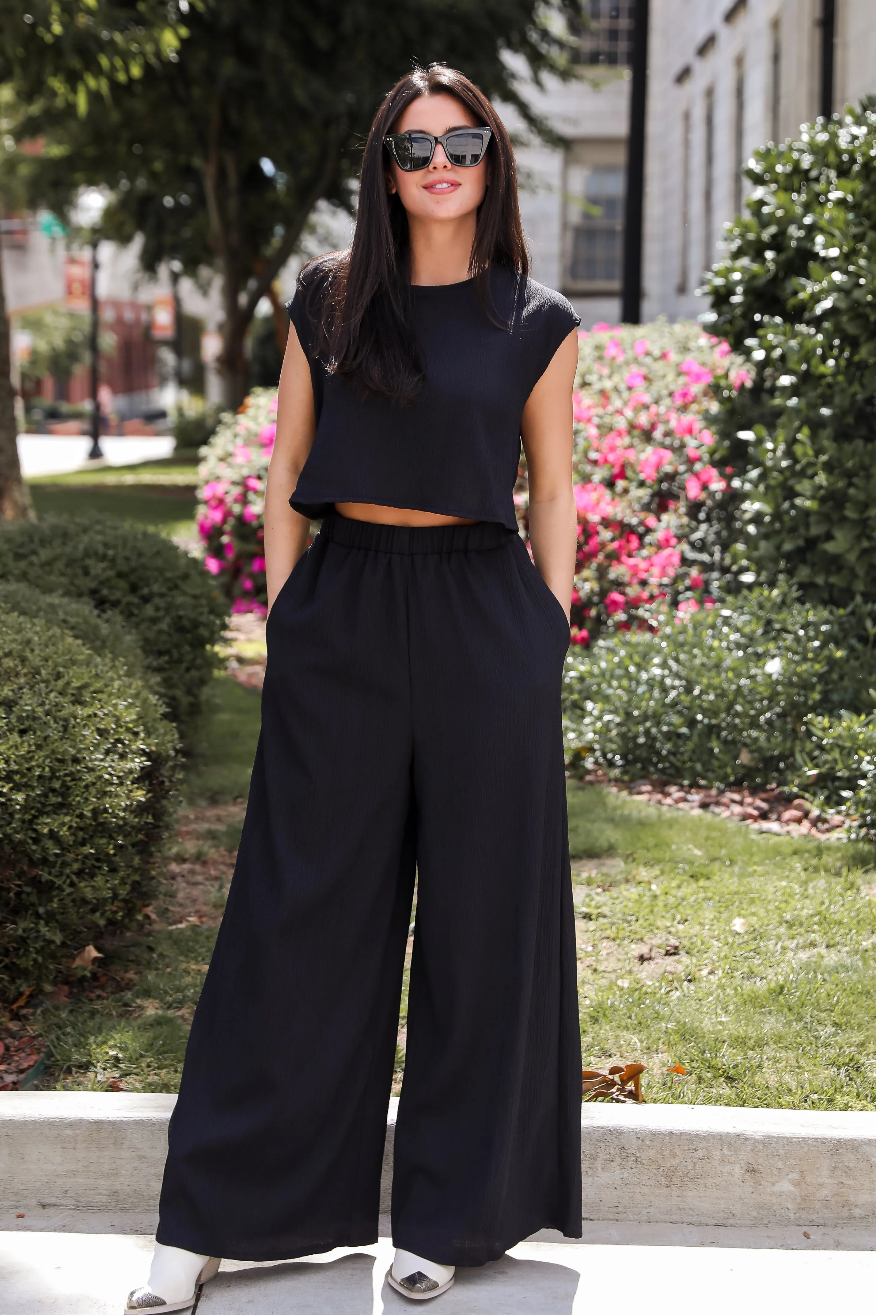 FINAL SALE - Seasonal Spirit Black Jumpsuit