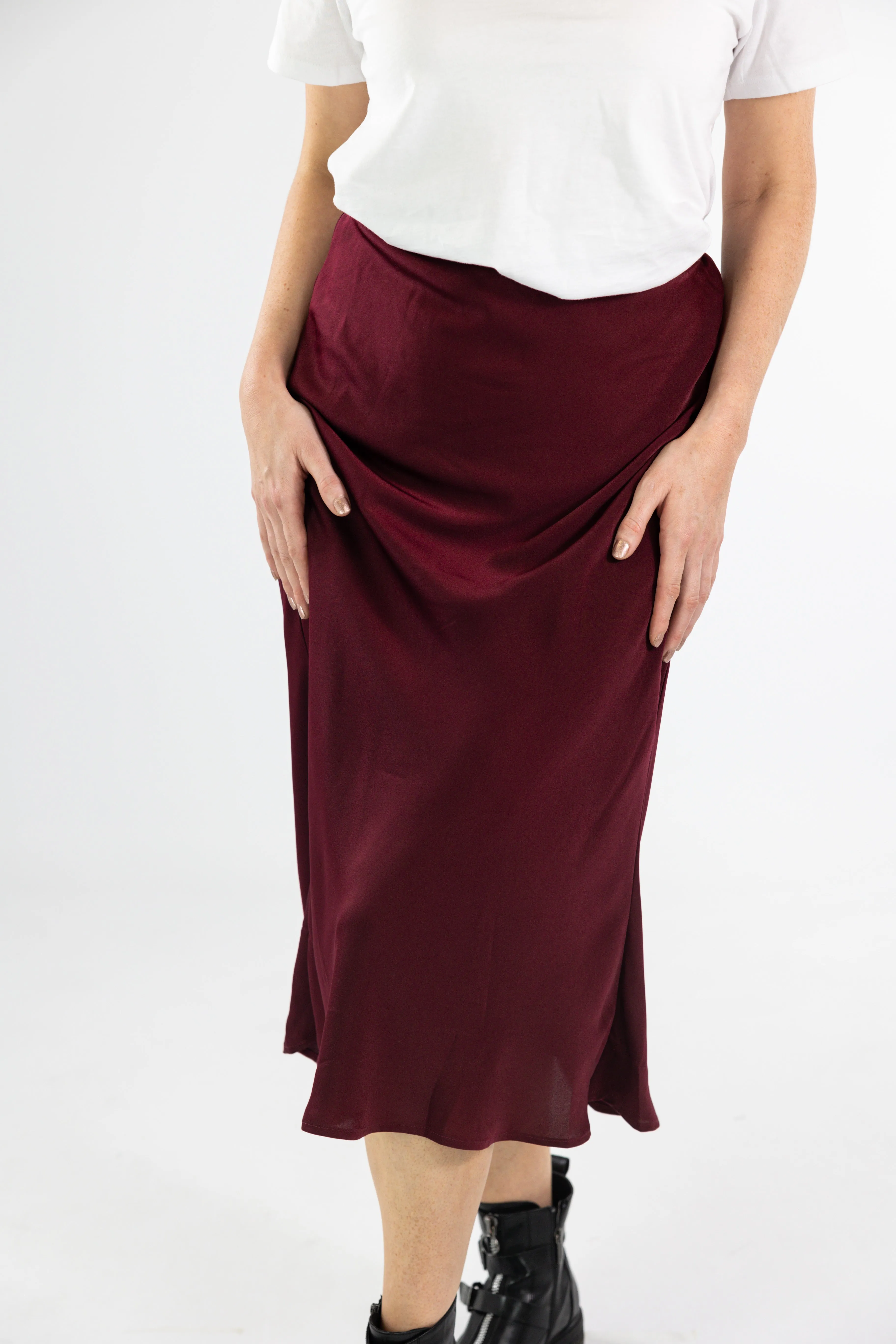 Fleur Skirt (Burgundy)