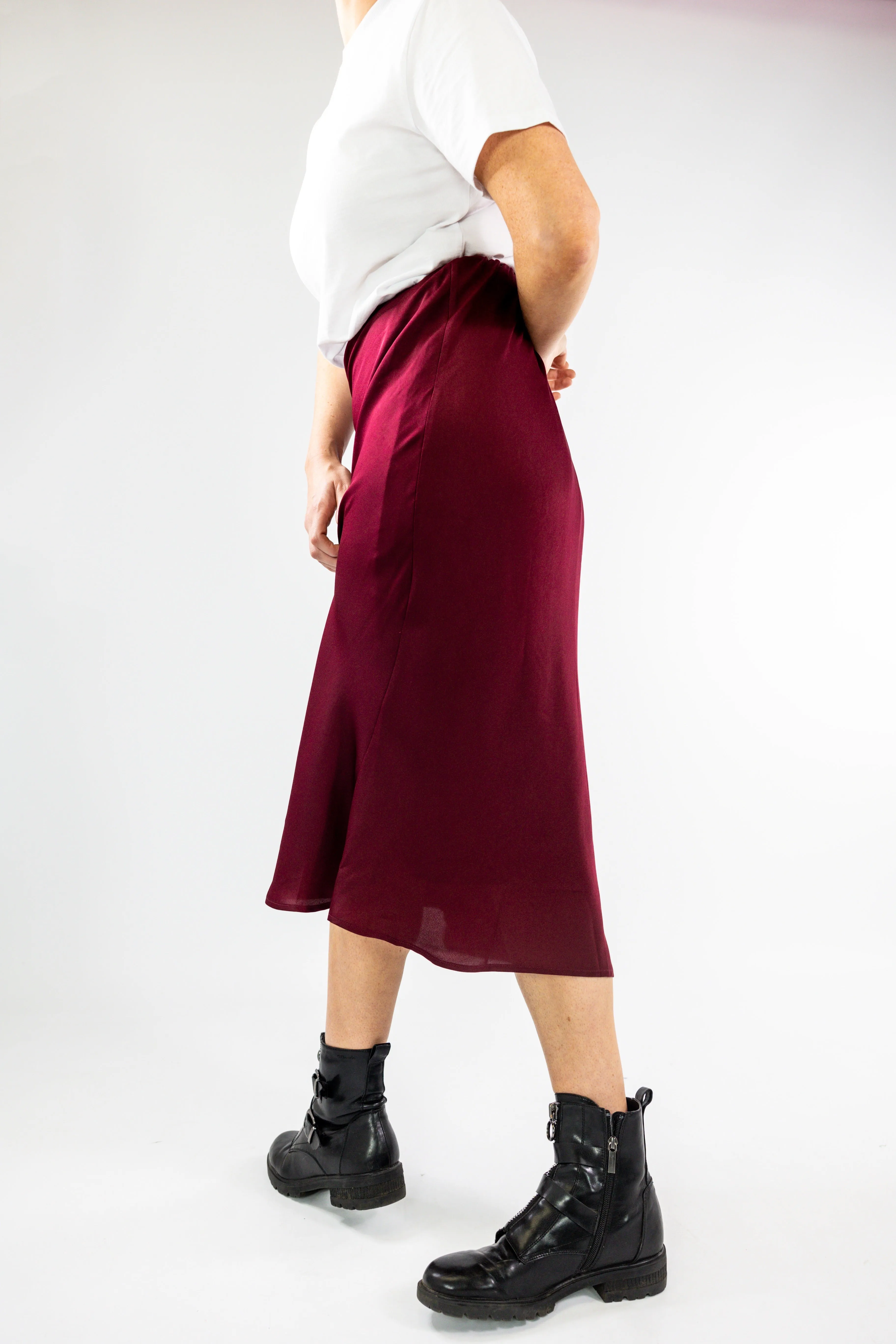 Fleur Skirt (Burgundy)