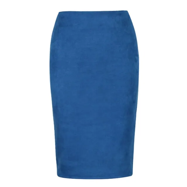 Frankie Suede Women's Midi Pencil Skirt