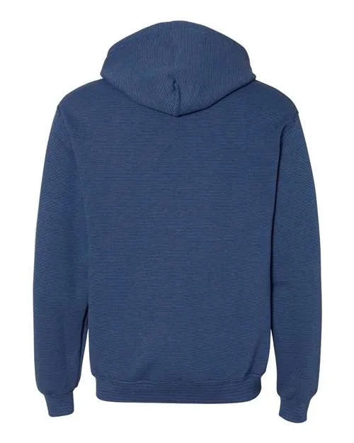 Fruit of the Loom Men's Sofspun Microstripe Hooded Pullover Sweatshirt