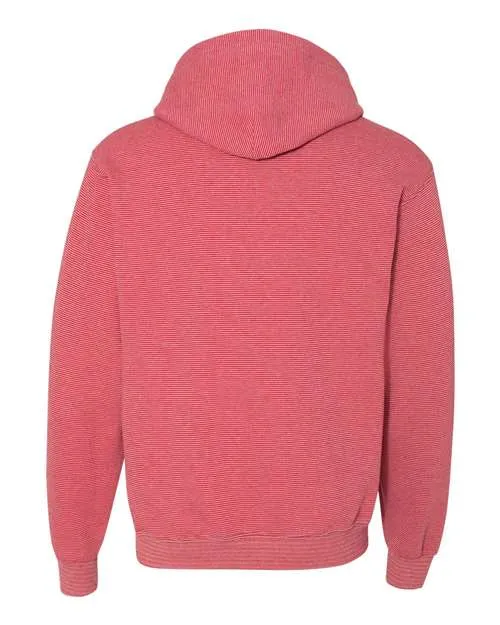 Fruit of the Loom Men's Sofspun Microstripe Hooded Pullover Sweatshirt