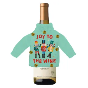 Funny Holiday Wine Bottle Sweater | Joy To The Wine