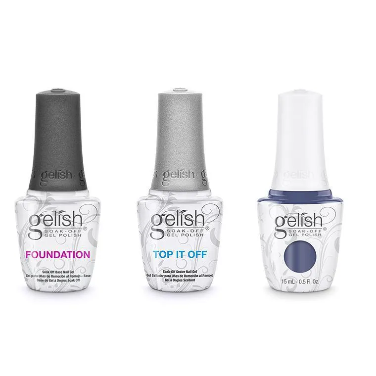 Gelish Combo - Base, Top & Flirting In A Skating Skirt