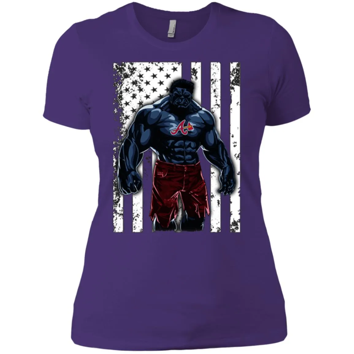 Giants Hulk Atlanta Braves Nfl T-shirt Women Cotton T-Shirt