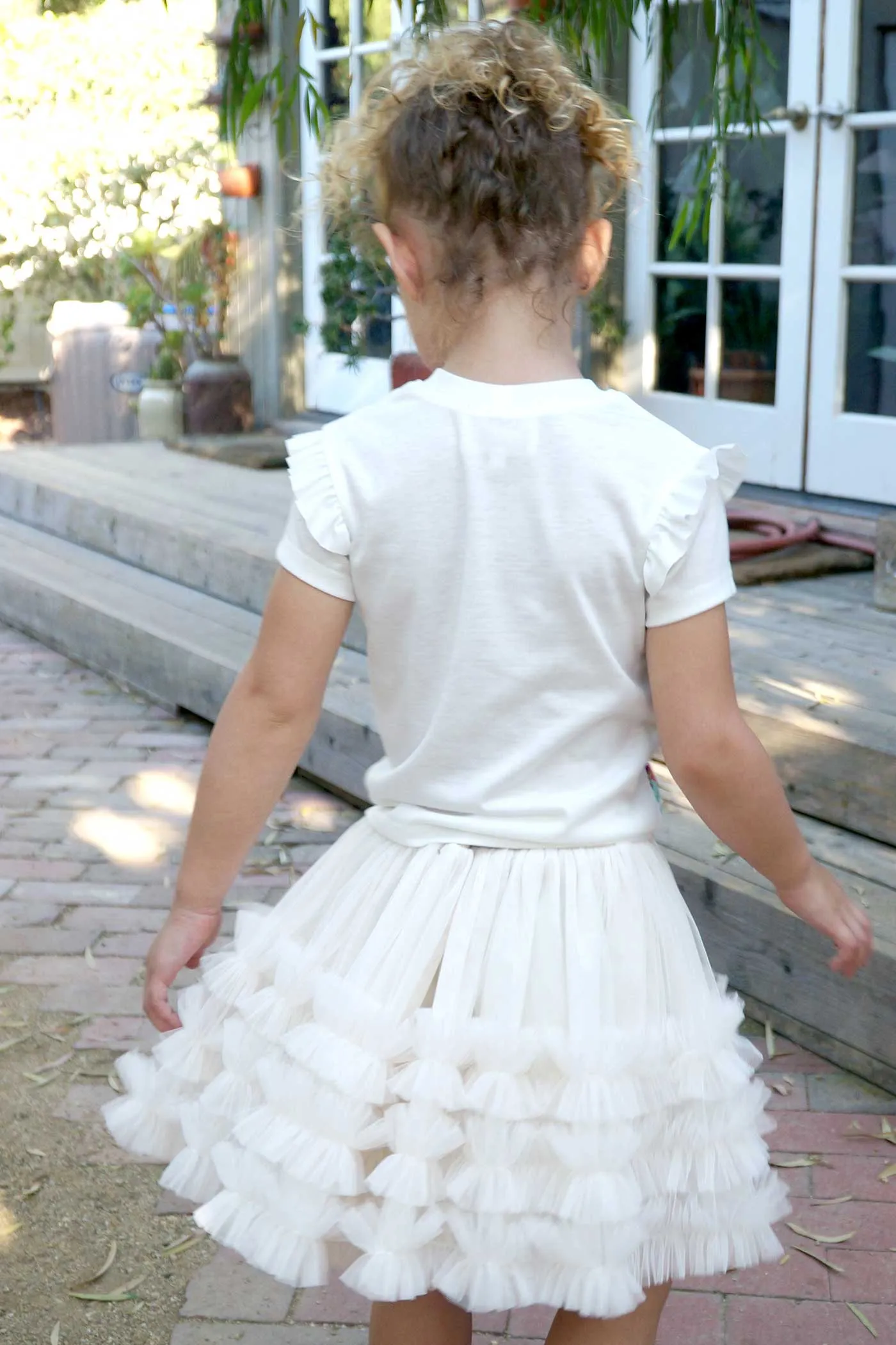 Girls  Mesh Frill Tutu Skirt