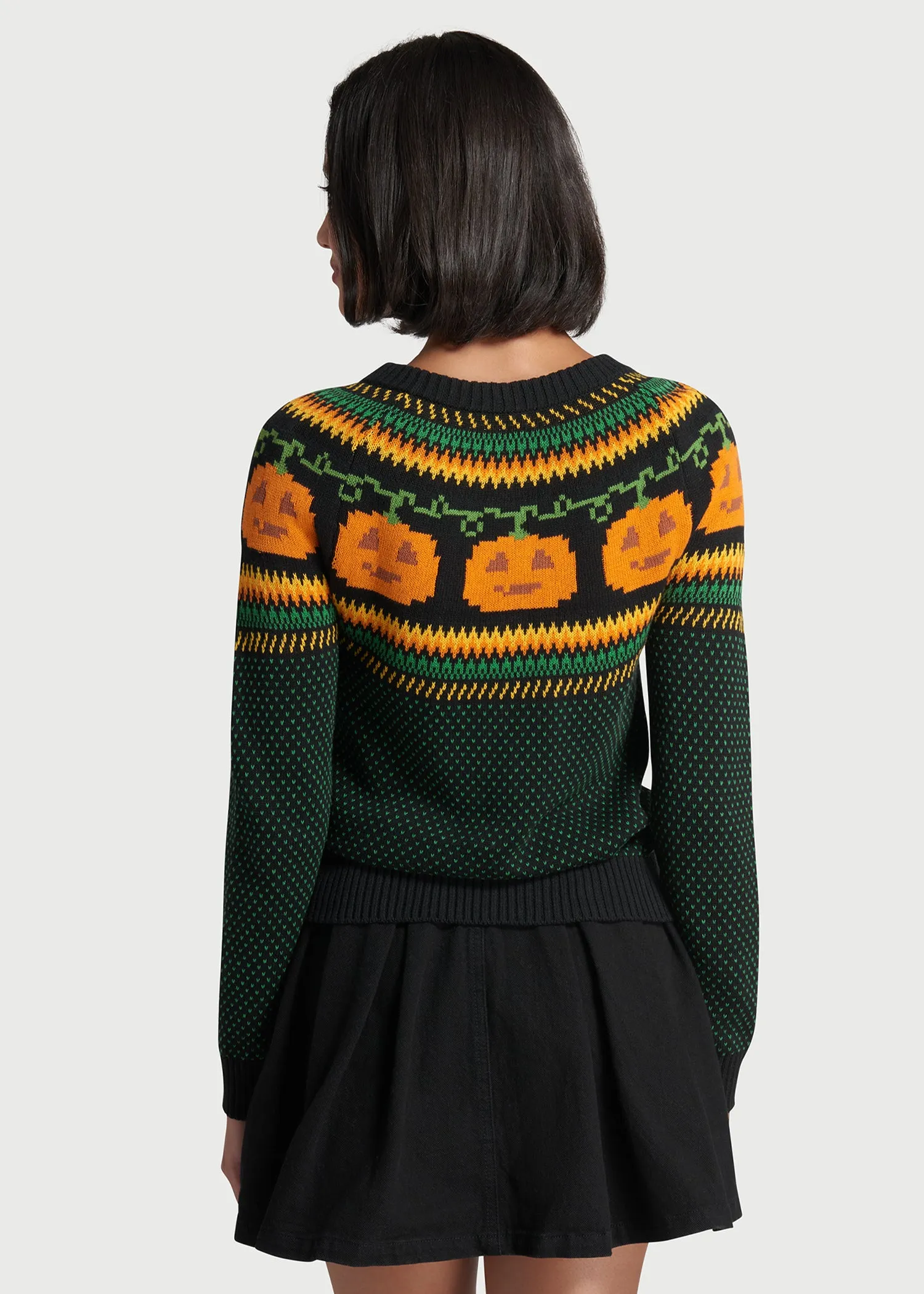 Give 'Em Pumpkin To Talk About Fair Isle Cardigan