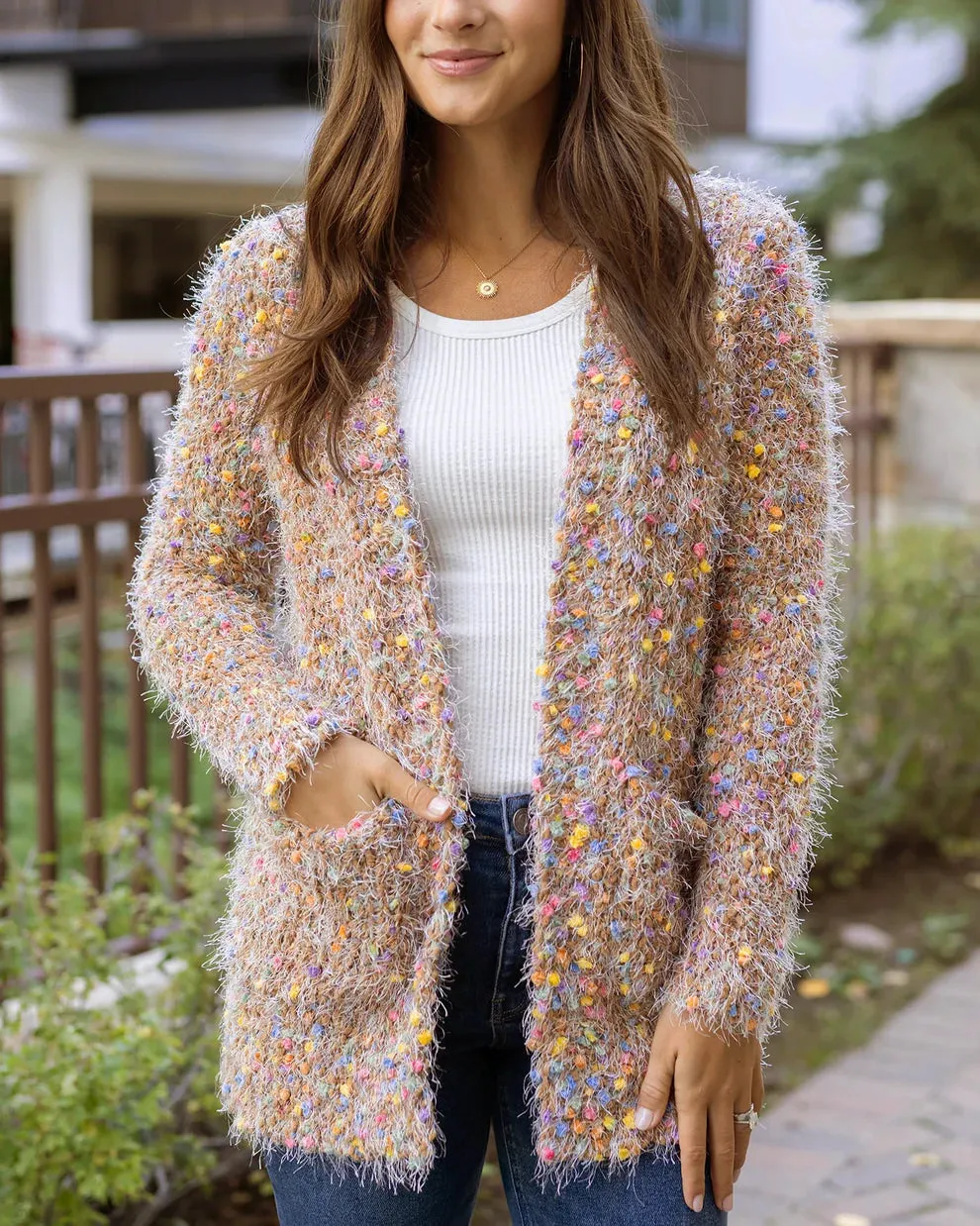 Grace & Lace Wubby Cardi - Caramel Confetti