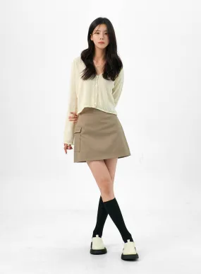 H-Line Mini Skirt with Pocket OG322