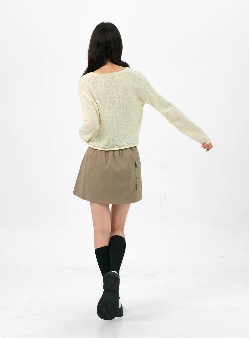 H-Line Mini Skirt with Pocket OG322