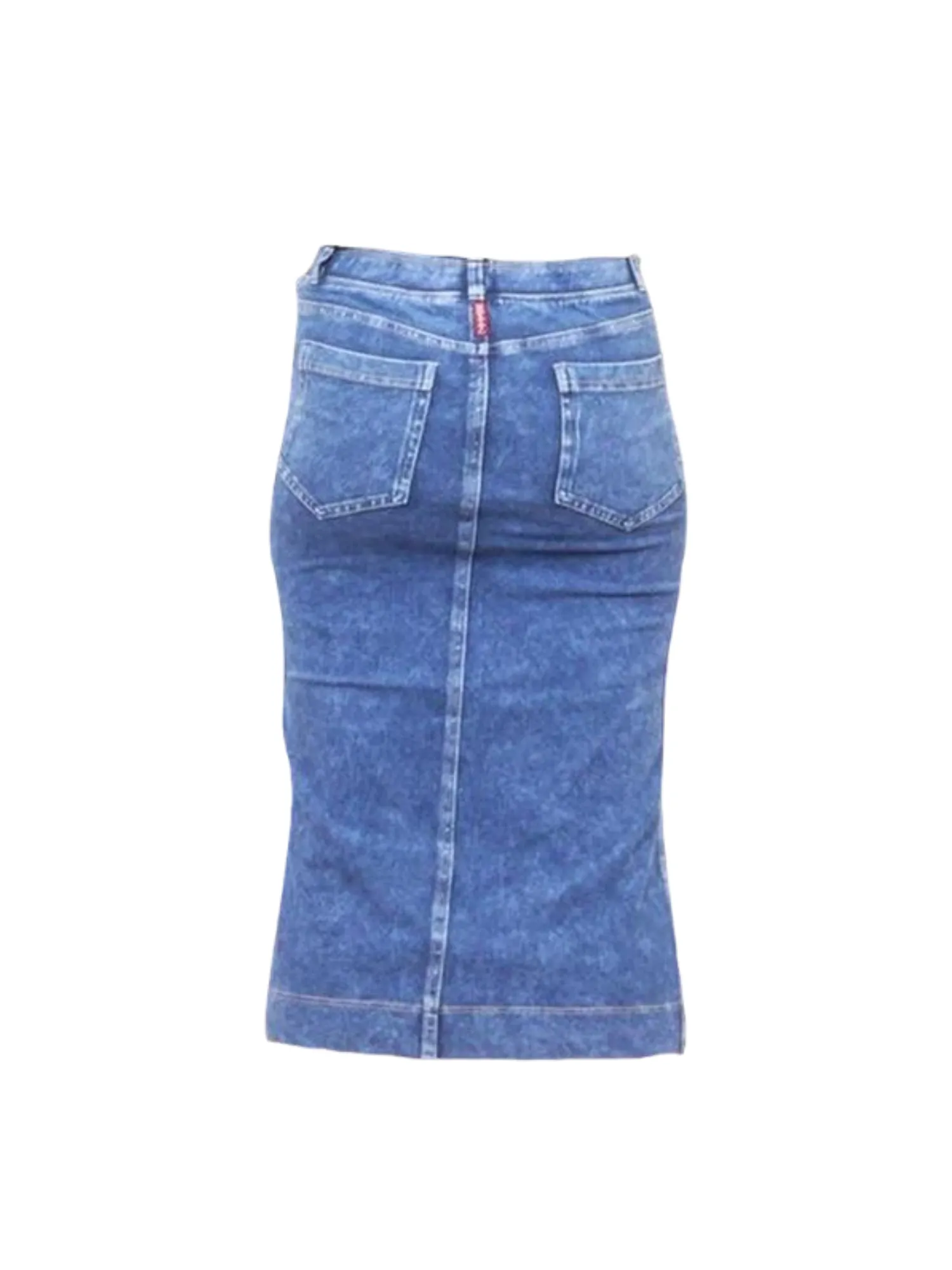 Hard Tail Midi Denim Pencil Skirt MWJ-105