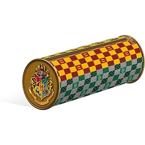 Harry Potter Hogwarts Crest Barrel Pencil Case