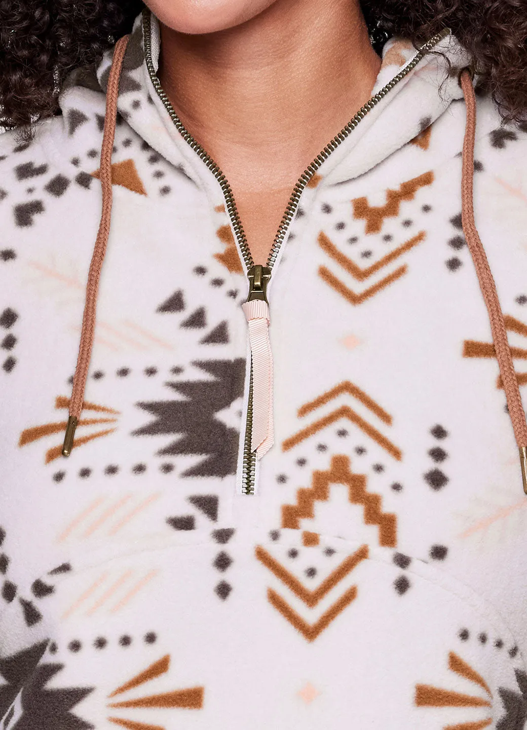 Hayley Aztec Fleece Hoodie