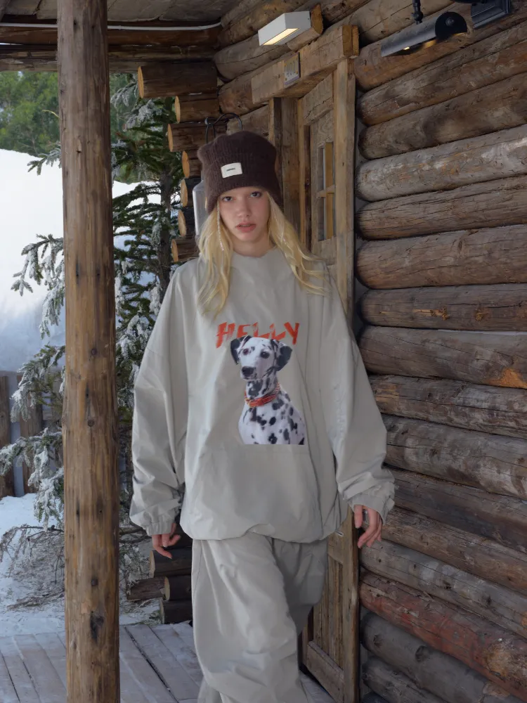 Hellystudio Dalmatian Spot Snow Pullover - Unisex