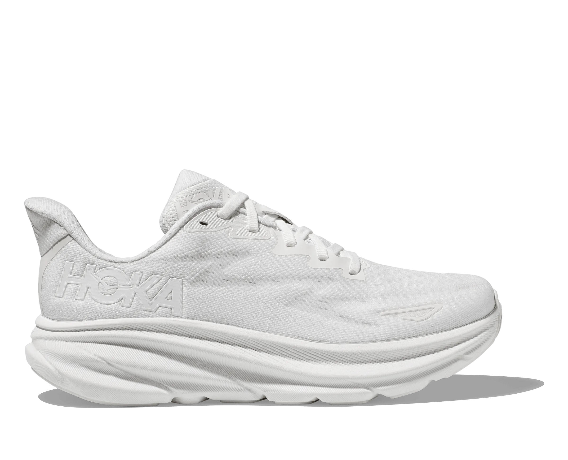 'Hoka' Women's Clifton 9 - White / White