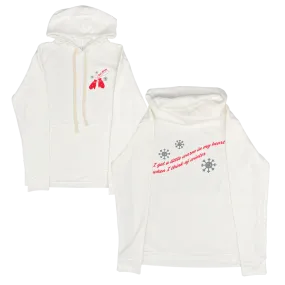 Holiday White Pullover Hoodie