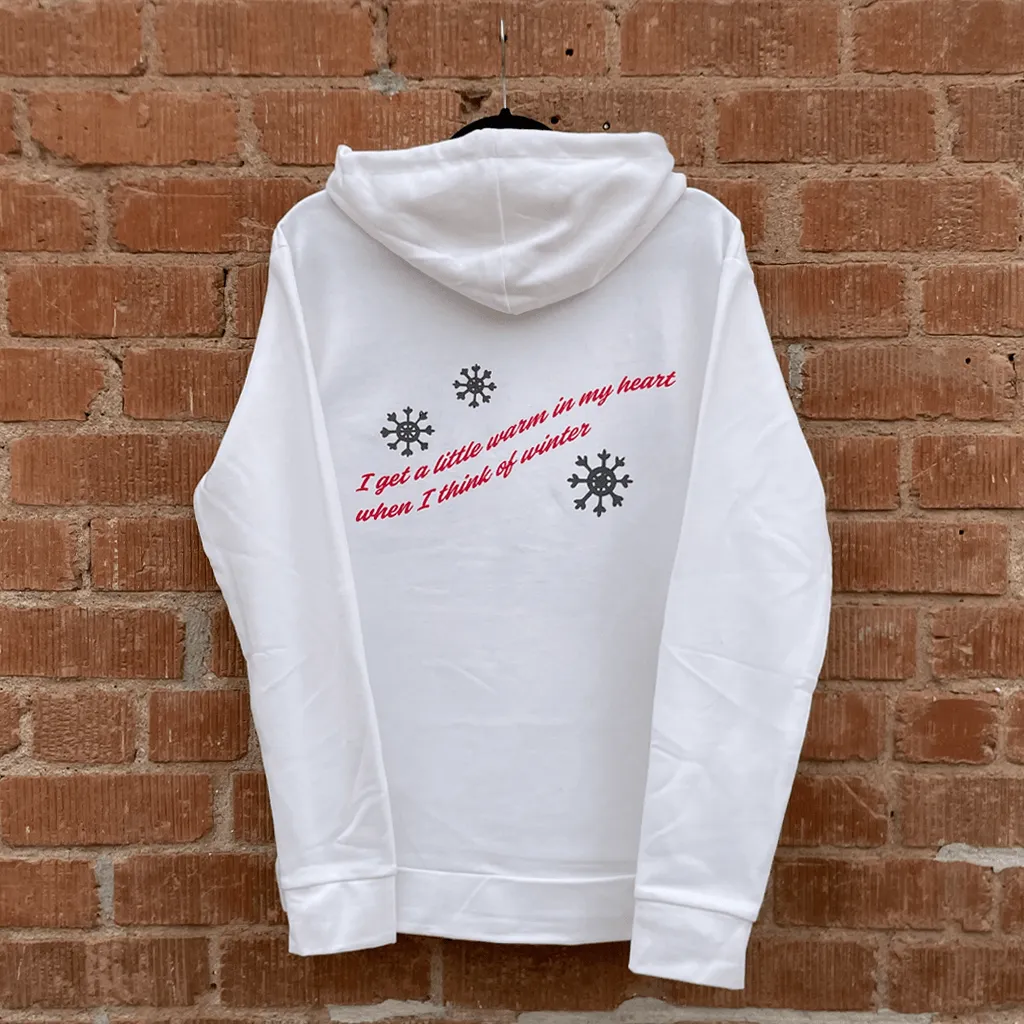 Holiday White Pullover Hoodie