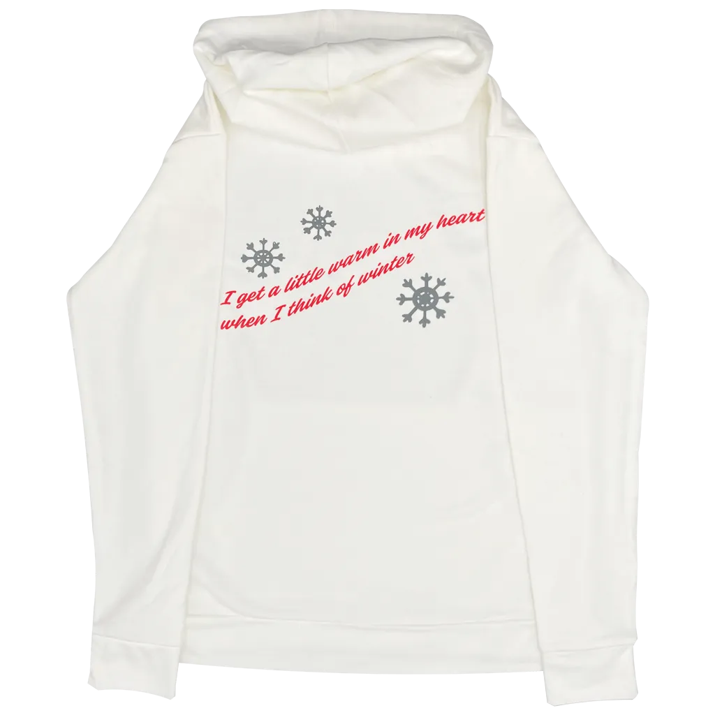 Holiday White Pullover Hoodie