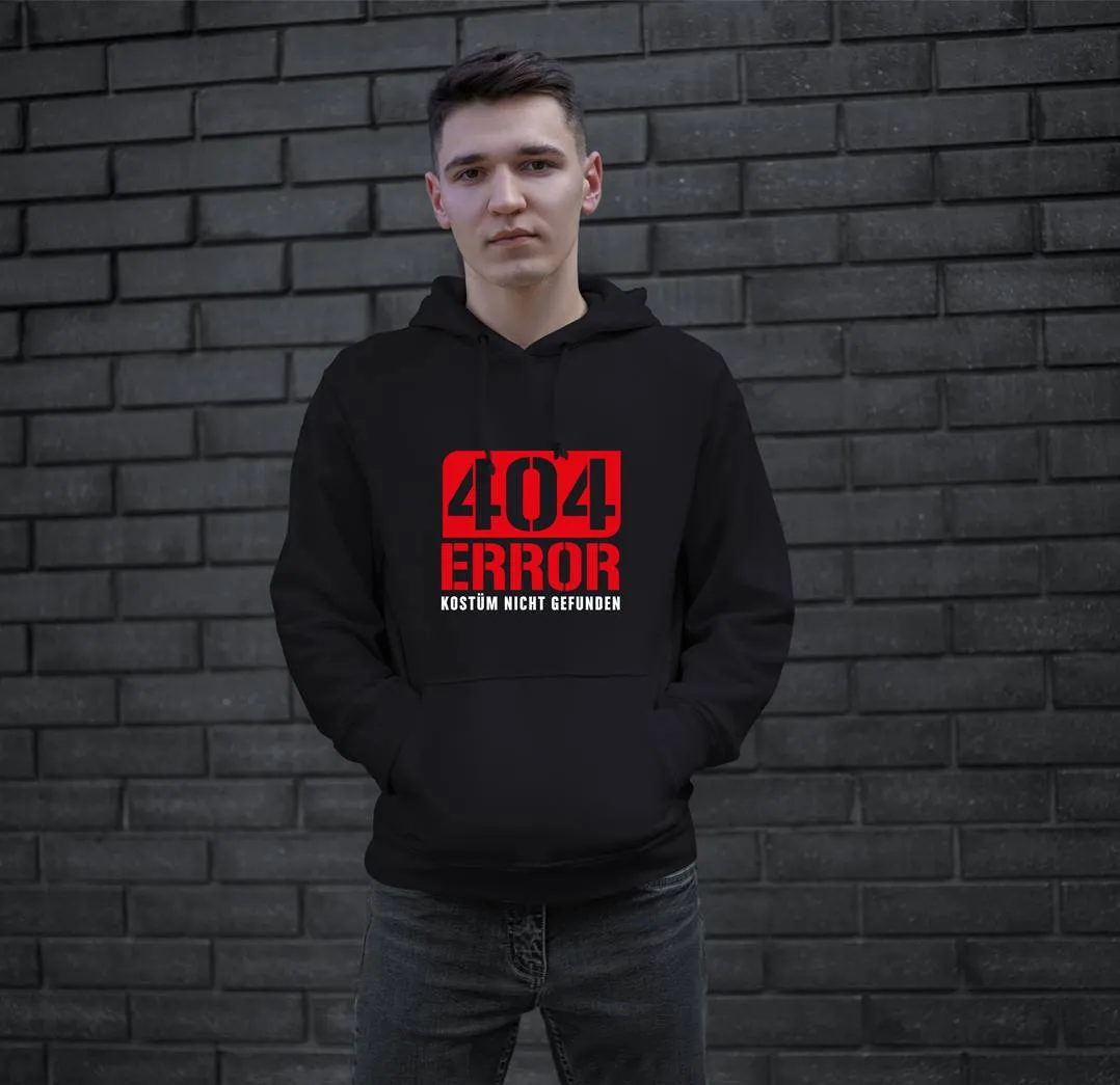 Hoodie - 404 Error Kostüm nicht gefunden