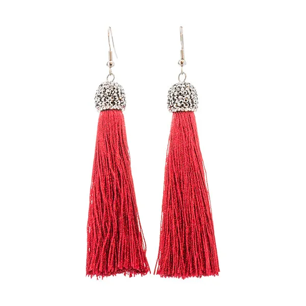 Isolde Bling Festive Statement Tassel Earrings