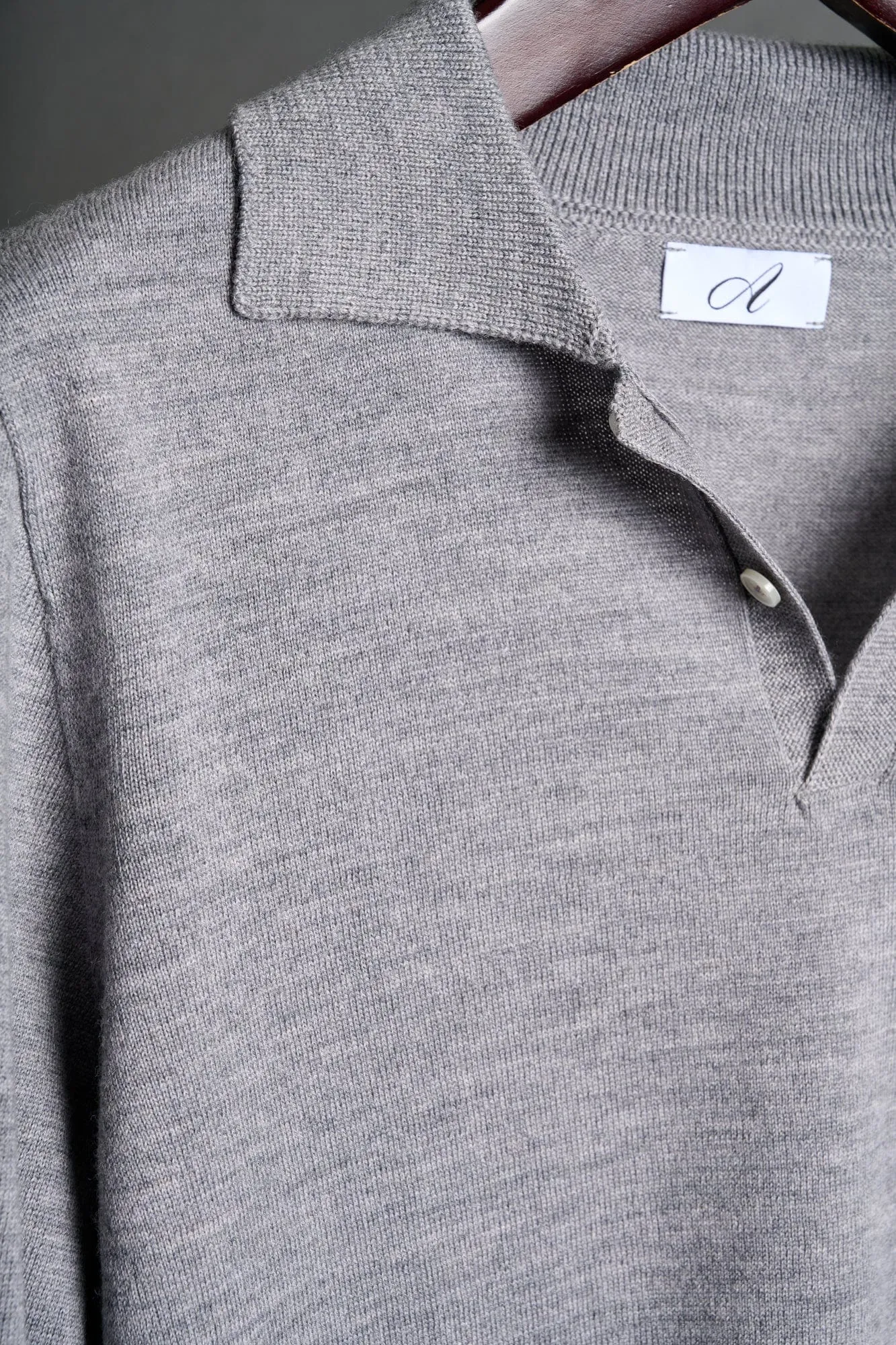 Johnny Fine Merino Long-Sleeve Polo